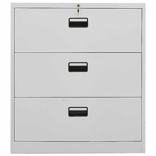 Aktenschrank Hellgrau 90x46x103 Cm Stahl günstig online kaufen