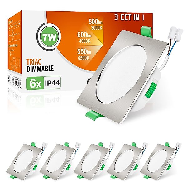ALUSSO LED Einbaustrahler 6er-Set, 7W Decken günstig online kaufen