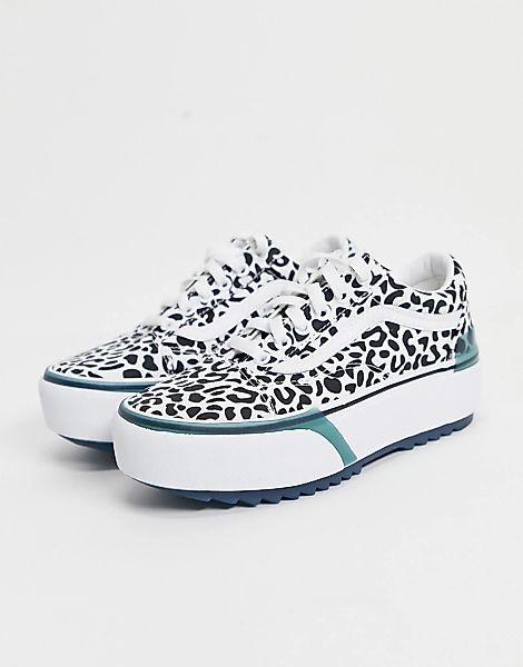 Vans – Old Skool Stacked UV Ink Leopard – Mehrfarbiger Sneaker günstig online kaufen