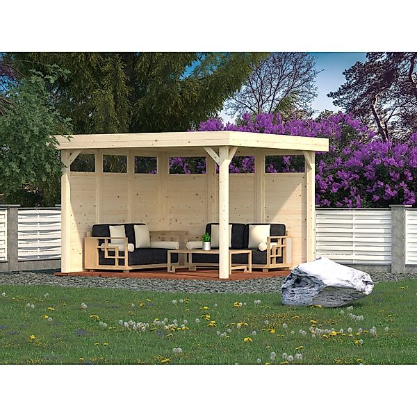 Palmako Holzelement für Holz-Pavillon Lucy Lackiert Weiß FSC® günstig online kaufen