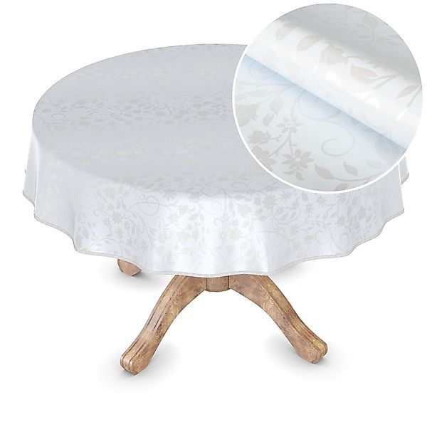 ANRO Tischdecke Wachstuchtischdecke MIMOSA Gartentischdecke (Einzelstück günstig online kaufen