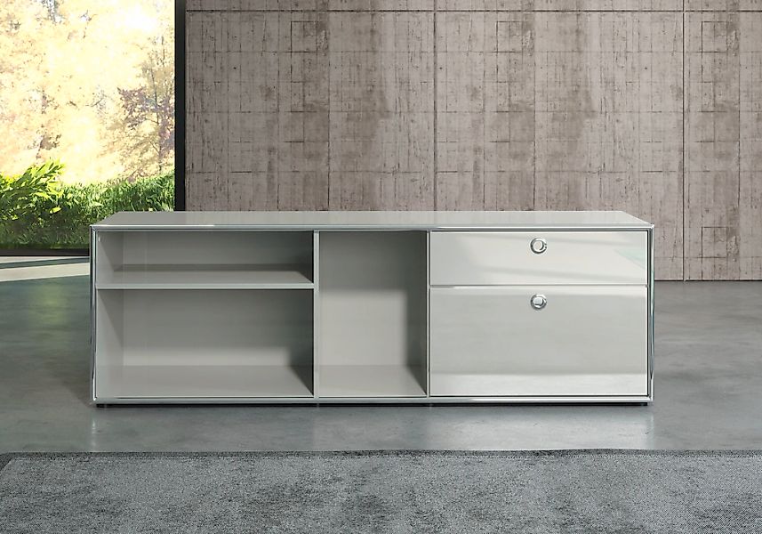 Places of Style Aktenschrank "Imperia", Hochglanzoptik mit eleganter Chromu günstig online kaufen