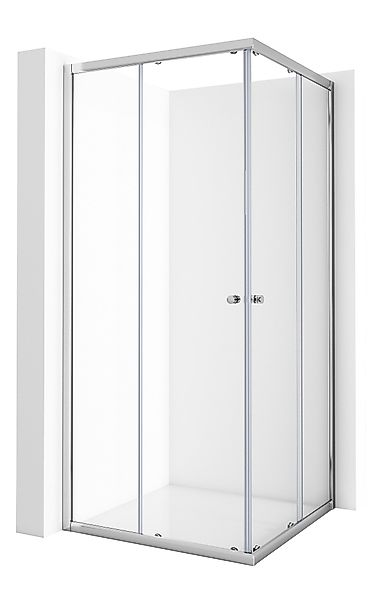 Boromal Eckdusche Duschkabine Schiebetür 75x75 Eckeinstieg günstig online kaufen