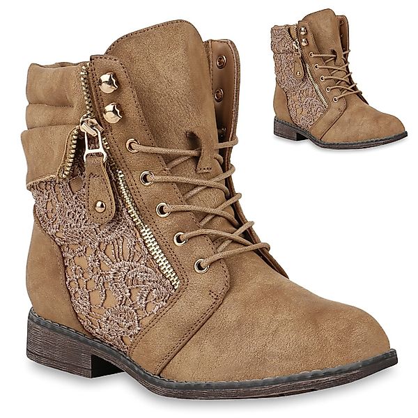 VAN HILL 818846 Schnürstiefelette mit Zipper günstig online kaufen