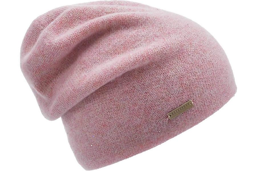 Seeberger Strickmütze Cashmere Headsock mit zarten Pailletten 19603-0 günstig online kaufen