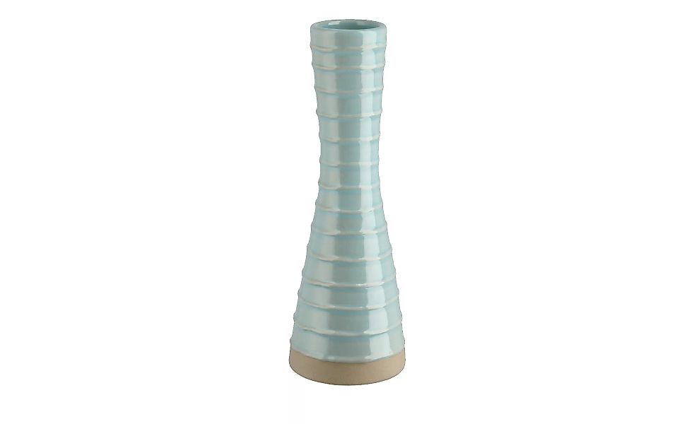 Vase - blau - Steinzeug - 19,7 cm - Dekoration > Vasen - Möbel Kraft günstig online kaufen