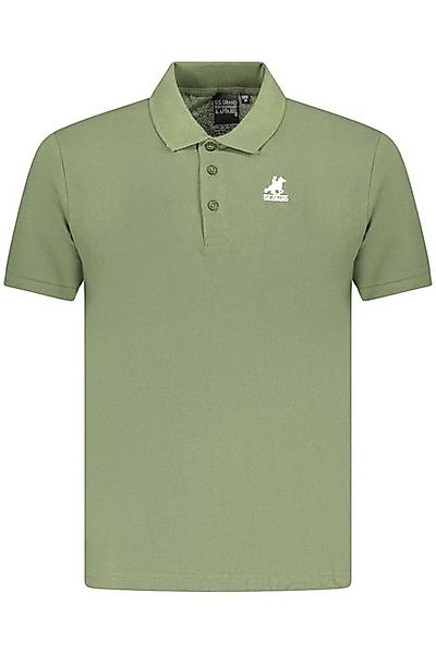 U.S. GRAND POLO Poloshirt Poloshirt Herren in Grün: Eleganz mit 3 Knöpfen & günstig online kaufen