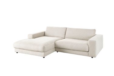 KAWOLA Ecksofa MADELINE, Sofa Cord Longchair günstig online kaufen