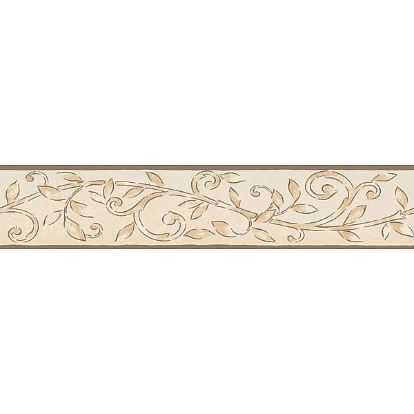 Bricoflor Papier Tapetenbordüre für Küche Mediterrane Bordüre mit Ornament günstig online kaufen