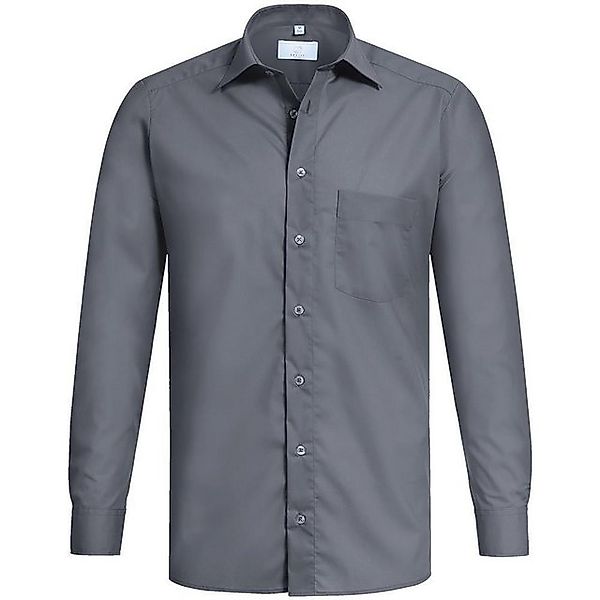 GREIFF Langarmhemd Greiff Corporate Hemd BASIC Herren OEKO TEX® Anthrazit günstig online kaufen