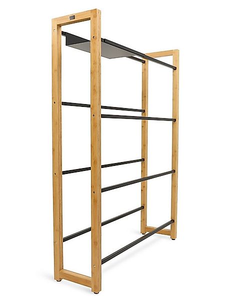 holz4home® Kastenständer Getränkekistenregal aus Bambus I Kistenregal Metal günstig online kaufen