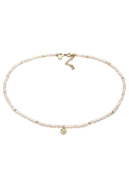 Elli Premium Perlenkette Choker Süßwasserperlen Klassik günstig online kaufen