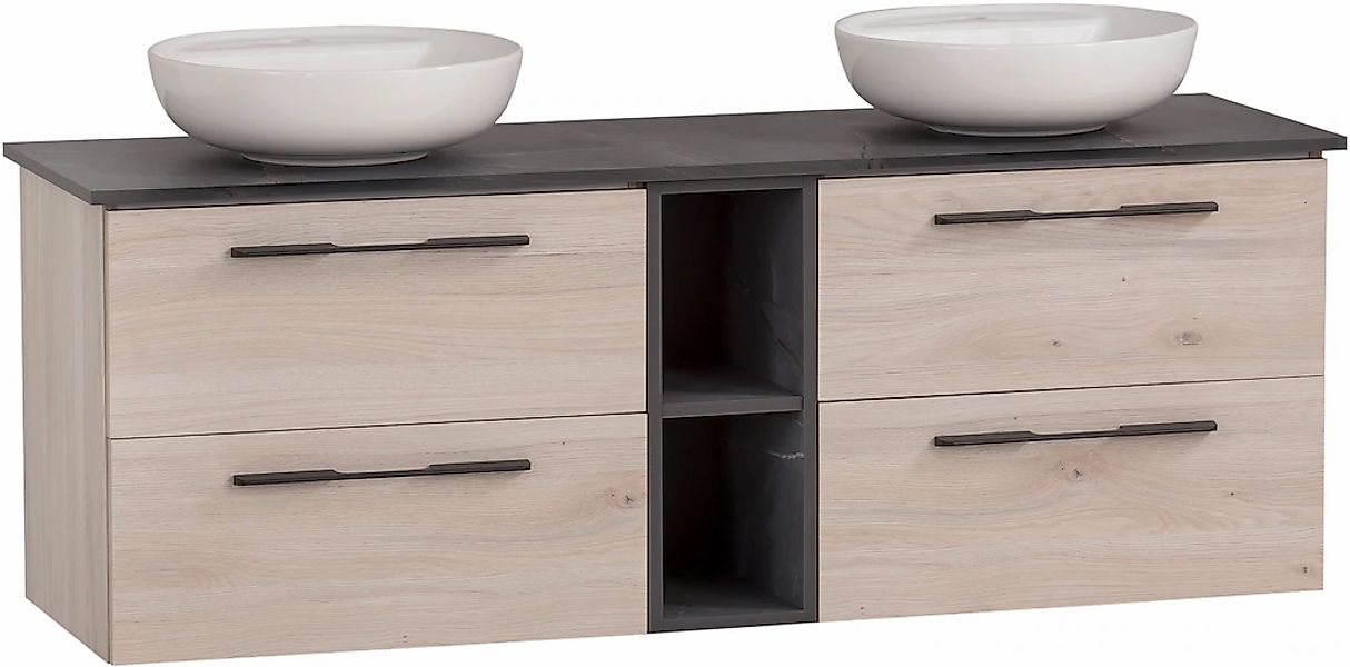 Schildmeyer Waschtisch "Maxim, Sandeiche + Marmor" 5 Stk. tlg. Made in Germ günstig online kaufen