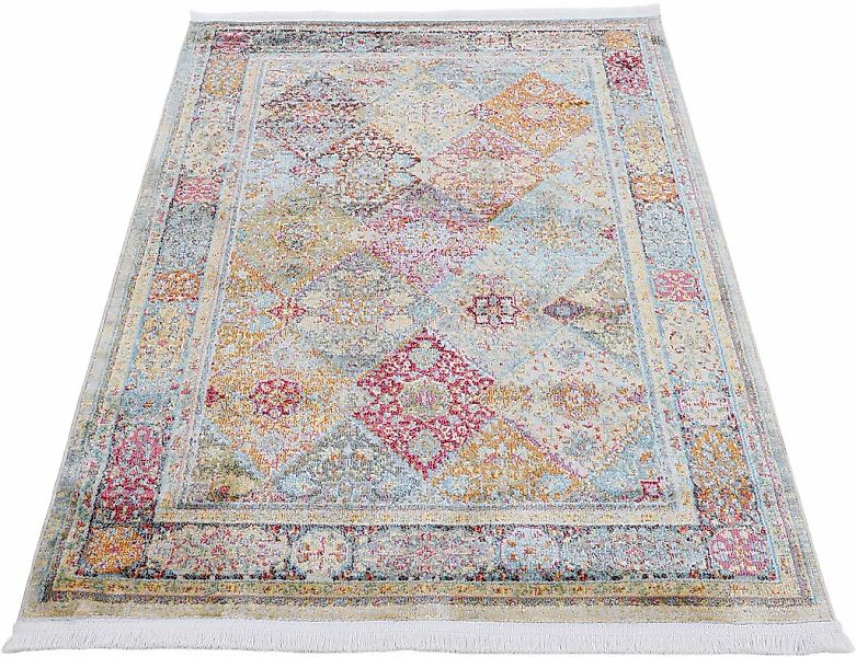carpetfine Teppich »Harleen«, rund, 8 mm Höhe, Vintage Look, Wohnzimmer günstig online kaufen