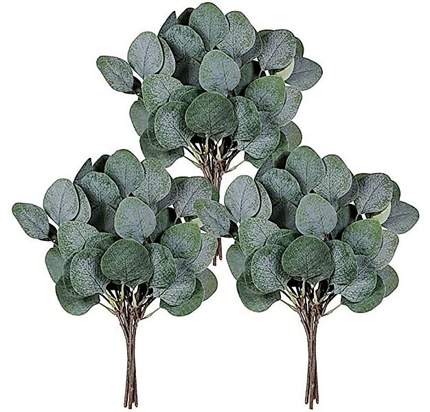 Kunstpflanze 6pcs Simulation Eukalyptusblatt Künstliches Grün Holiday Green günstig online kaufen