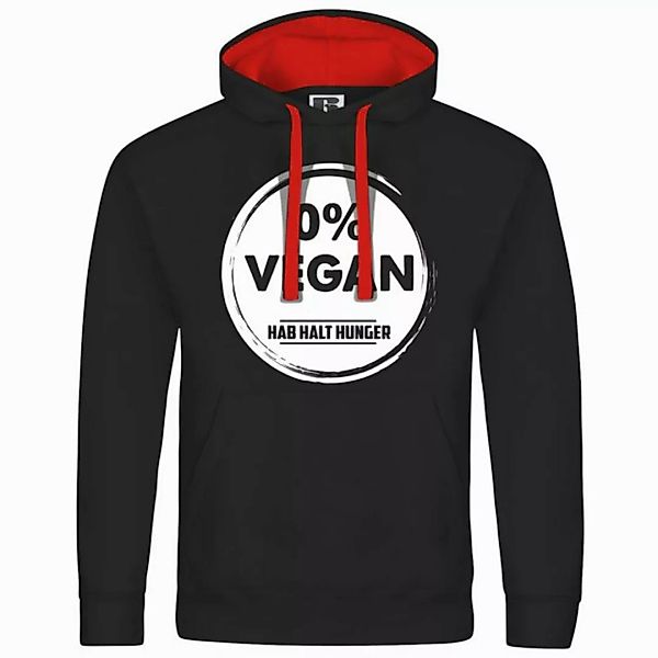 deinshirt Kapuzenpullover Herren Kapuzenpullover Null Prozent VEGAN Mit Pri günstig online kaufen