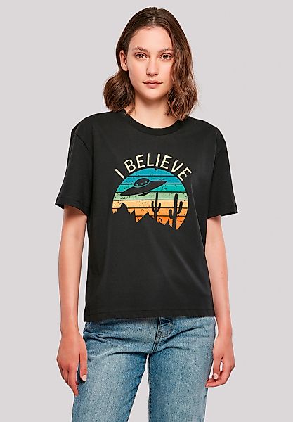 F4NT4STIC T-Shirt "I Believe UFO Alien Sonnenuntergang", Premium Qualität günstig online kaufen