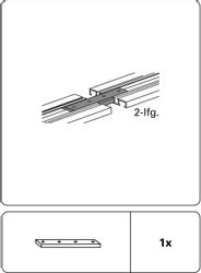 GARDINIA Verbinder "Schienenverbinder für Aluminium-Vorhangschiene" Serie A günstig online kaufen