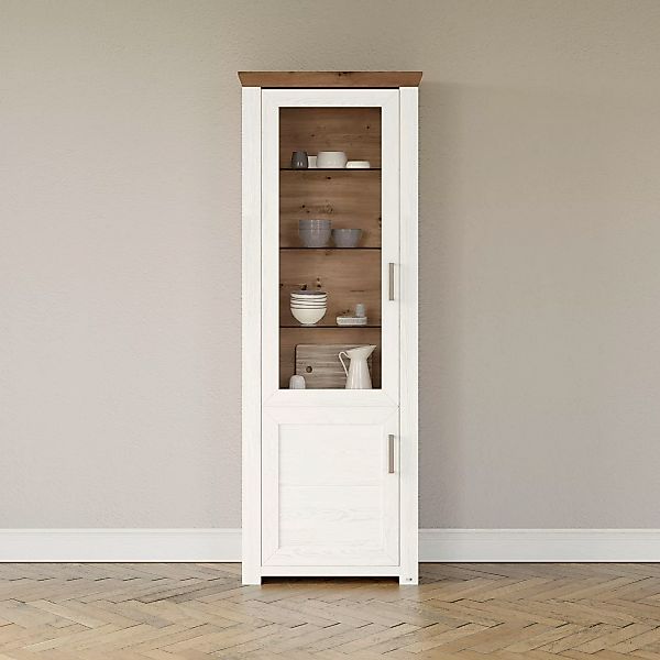 set one by Musterring Standvitrine "York", Typ 01, mit Glastür, Beleuchtung günstig online kaufen