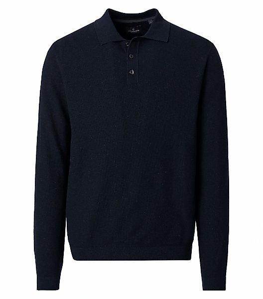 CASAMODA Langarm-Poloshirt "CASAMODA Polo-Shirt Langarm uni" günstig online kaufen