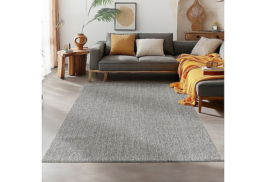 SIMPEX24 Teppich Unicolor, Rechteckig, Höhe: 7 mm, Schlingenteppich Schlafz günstig online kaufen