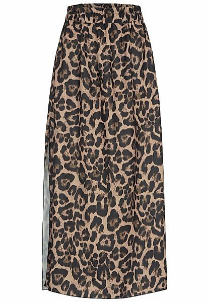 CLOUD 5IVE Sommerrock "CLOUD 5IVE Maxi Skirt with side slit and leo print" günstig online kaufen