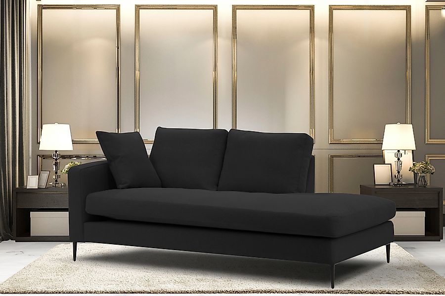 Home affaire Recamiere "Cozy Chaiselongue, Maße B/T/H: 195/97/80 cm" mit lo günstig online kaufen