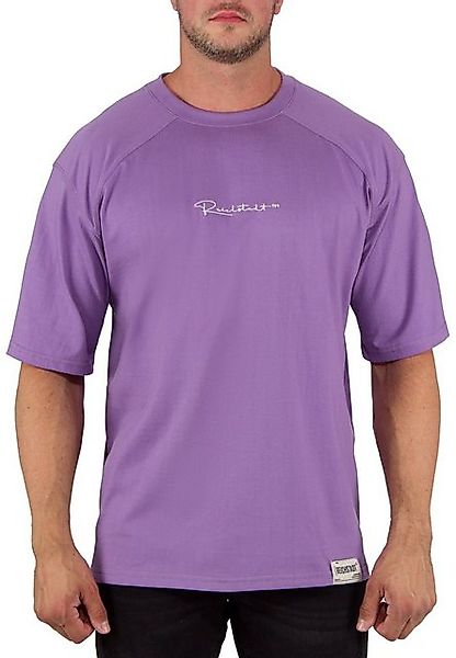 Reichstadt Oversize-Shirt Light Purple XS mit Stitching auf der Brust günstig online kaufen