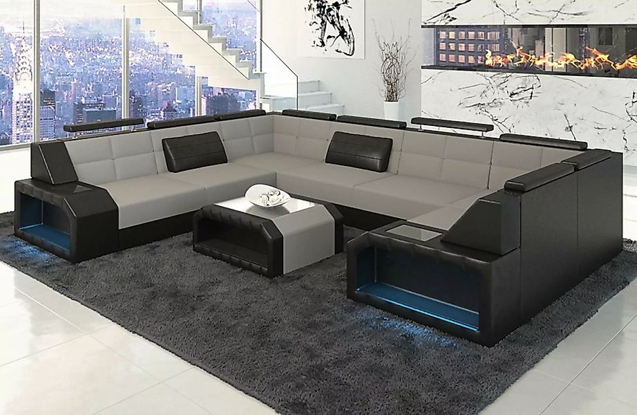Sofa Dreams Wohnlandschaft Couch Polster Stoffsofa Pesaro U Form Sofa Stoff günstig online kaufen