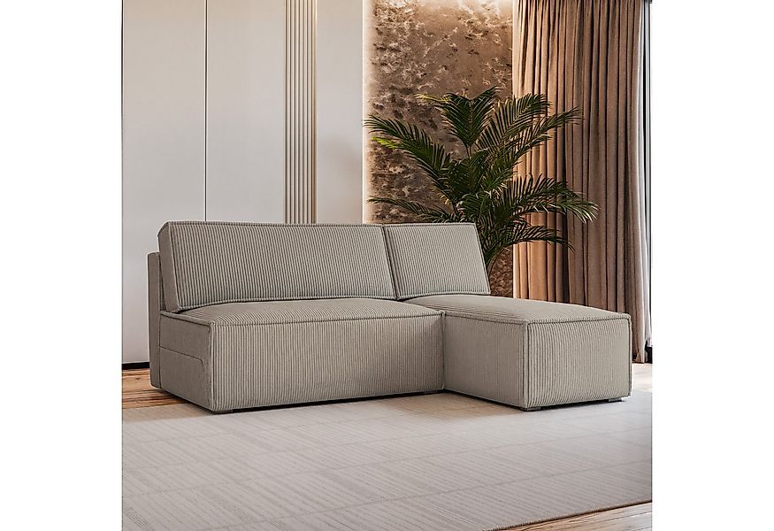 Masseno Ecksofa BRISO mit Schlaffunktion L-Form, Sofa mit Bettkasten günstig online kaufen