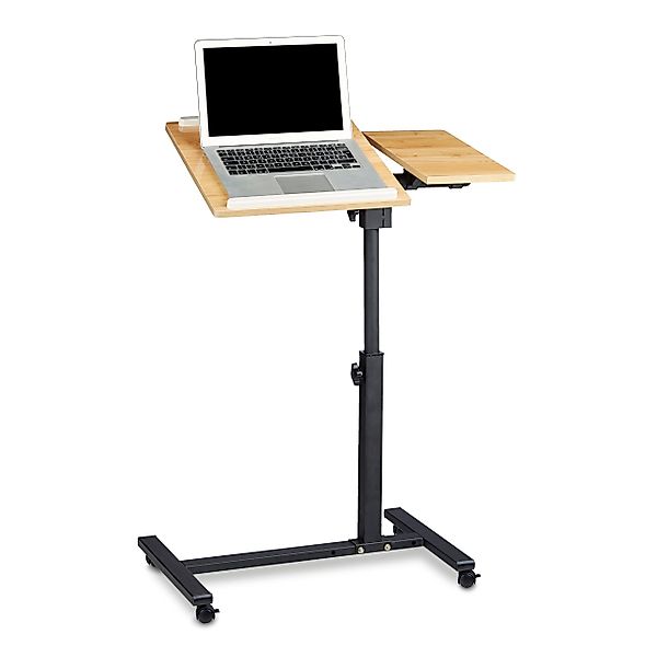 relaxdays Laptoptisch mit verstellbarem Mauspad, Gelb günstig online kaufen