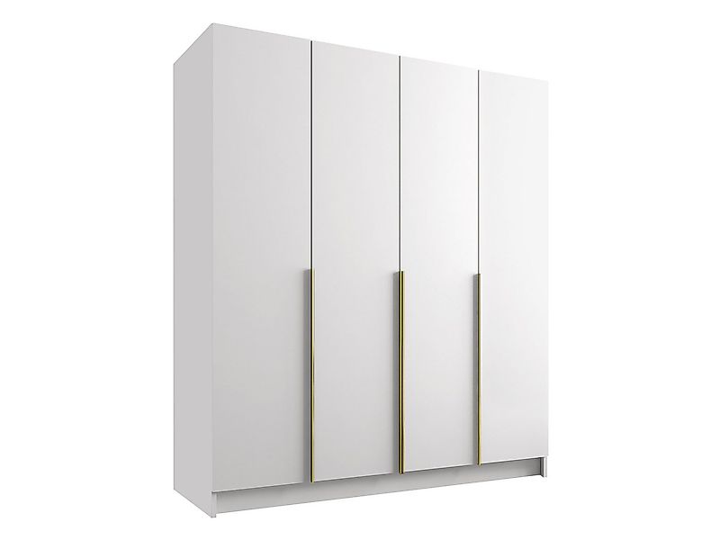 MIRJAN24 Kleiderschrank Santi I (mit vier Drehtüren) Kleiderstange, Metallg günstig online kaufen