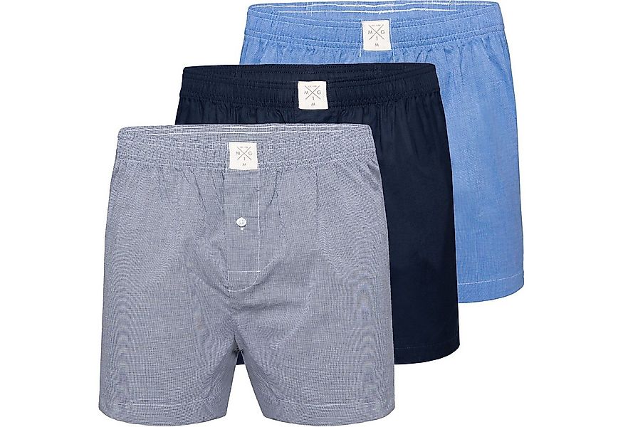 MG-1 Boxershorts 3 Pack MG-1 Herren Boxershorts 100 % Baumwolle bequeme Web günstig online kaufen