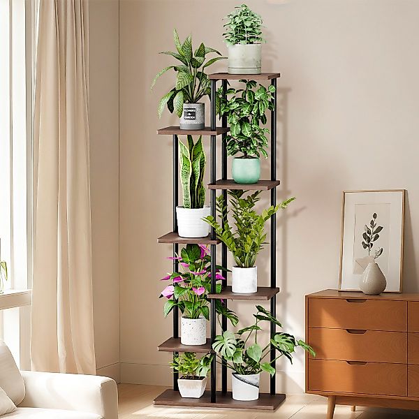 Simloveve Blumenständer pflanzenständer 7 Etagen blumenständer günstig online kaufen