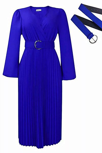 ZWY Dirndl Langarm-Kleid mit V-Ausschnitt langärmeliger Rock Damen-Abendkle günstig online kaufen