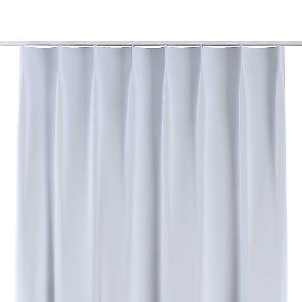 Vorhang mit flämischen 1-er Falten, grau-weiss, Blackout (verdunkelnd) (269 günstig online kaufen