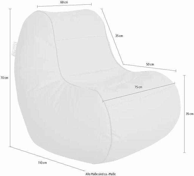Sitting Point Sitzsack "Chilly Bean SCUBA" günstig online kaufen
