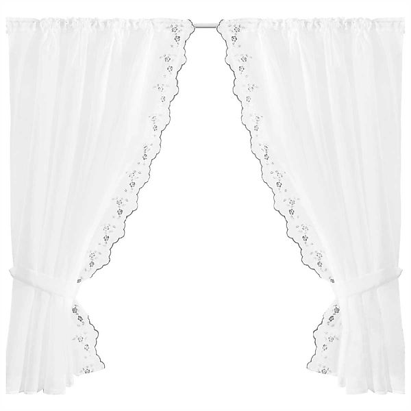 Arsvita Vorhang, Stangendurchzug, transparent, Gardinenset (2 günstig online kaufen