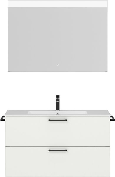 nobilia® Badmöbel-Set »Tolvina« vormontiert, mit Soft-Close, 2 Stk. tlg. in günstig online kaufen