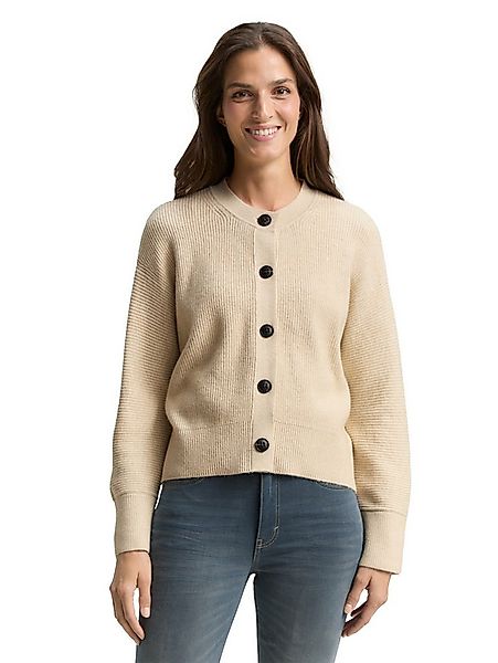 TOM TAILOR Strickjacke mit Rippbündchen günstig online kaufen