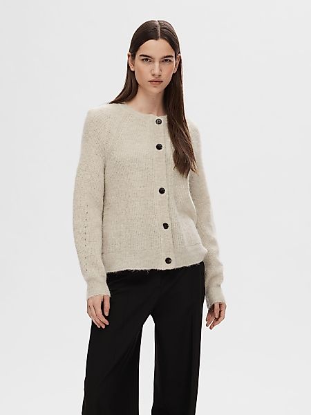 SELECTED FEMME Strickpullover Strickjacke Relaxed Fit günstig online kaufen