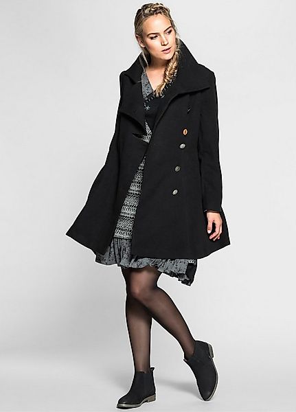 sheego by Joe Browns Langmantel Kurzmantel in taillierter, ausgestellter Fo günstig online kaufen