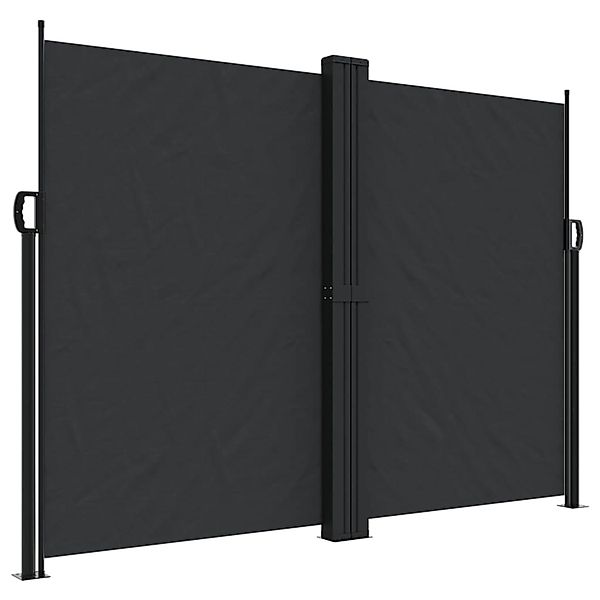 furnicato Seitenmarkise Ausziehbar Schwarz 180x1200 cm günstig online kaufen
