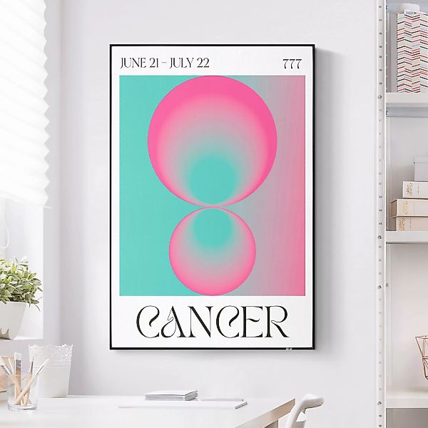 Akustik-Wechselbild Krebs - Neon Poster günstig online kaufen