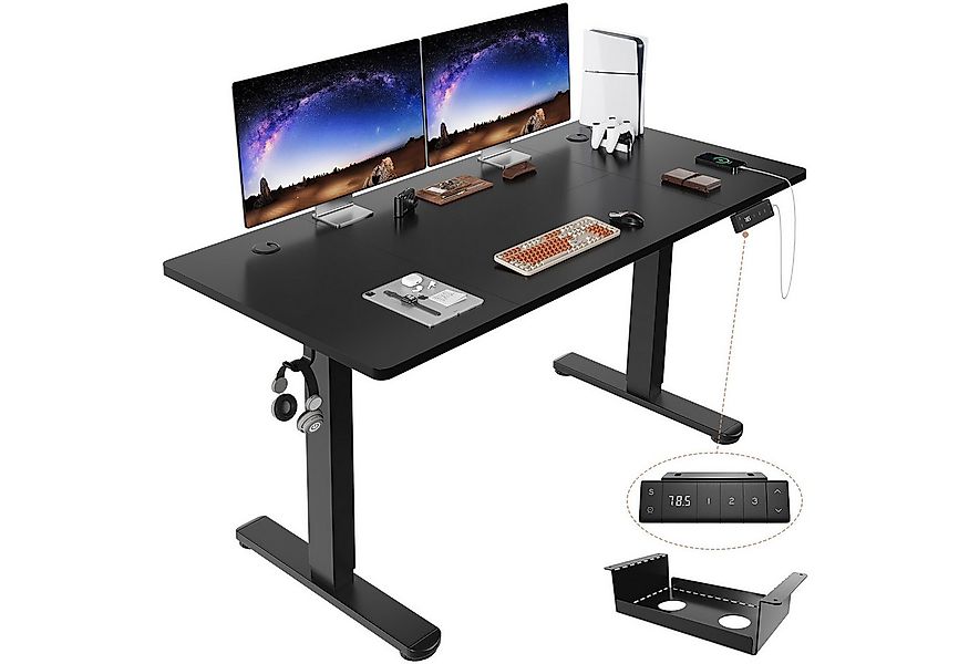 HOMALL Schreibtisch Höhenverstellbarer Schreibtisch mit 3 Höhen-Speicherfun günstig online kaufen