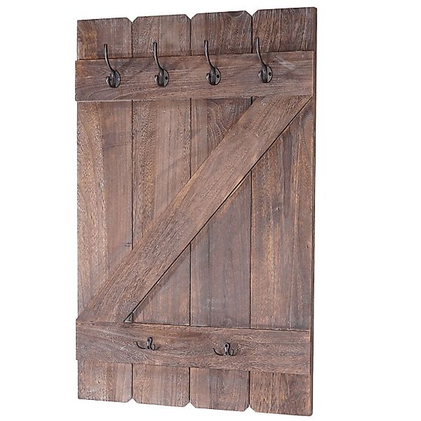 BERLINLODGE® Wandgarderobe Garderobe Garderobenpaneel HxBxT 91x60x10cm günstig online kaufen