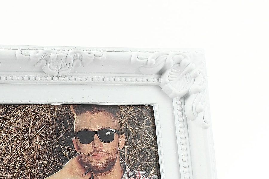 Levandeo® Bilderrahmen, 3er Set Fotorahmen je 1 Foto weiß 13x18 - Barock La günstig online kaufen