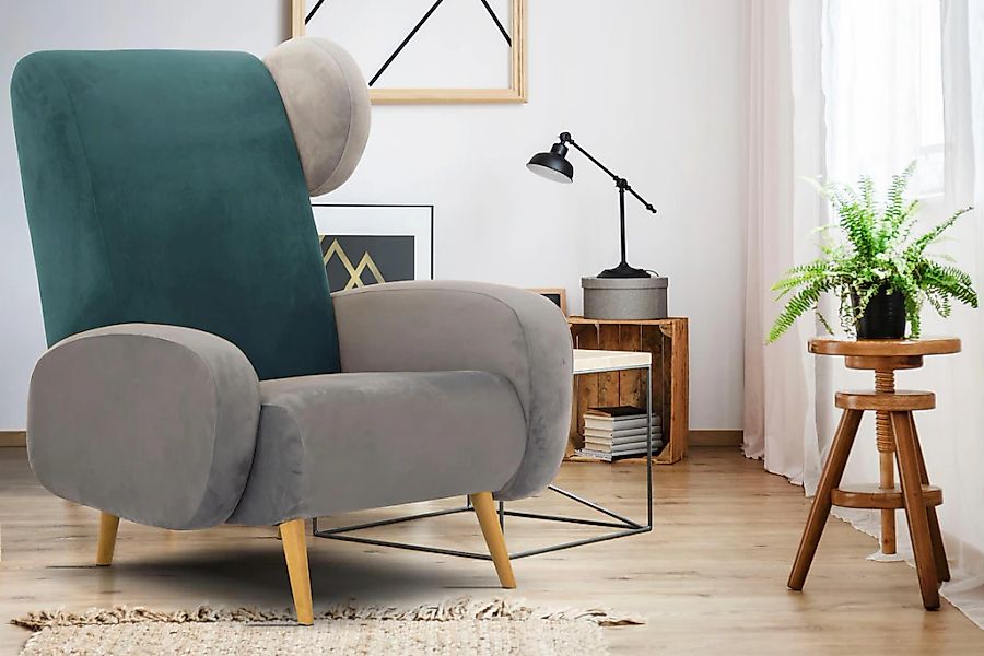 Home affaire Sessel "Gox Ohrensessel", in außergewöhnlicher stylischer Opti günstig online kaufen