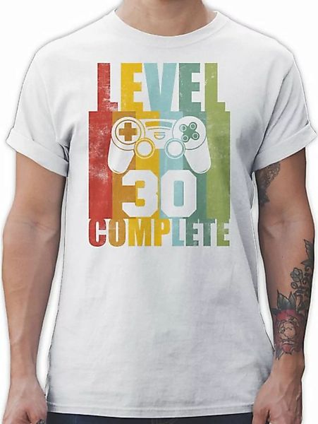 Shirtracer T-Shirt Level 30 complete Vintage 30. Geburtstag günstig online kaufen