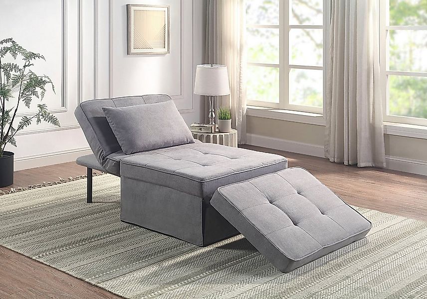 ATLANTIC home collection Schlafsofa Finn, wandelbar zum Loungesessel, Relax günstig online kaufen